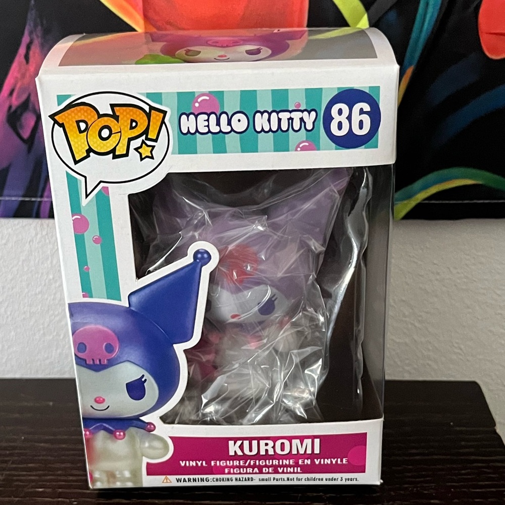 Funko Pop Kuromi Vinyl Figure with Purple and White Box had some damage